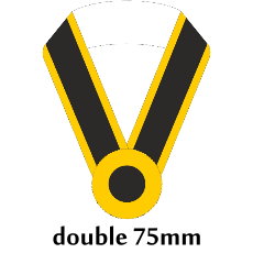 Sashe double/Schärpe doppelt 75mm