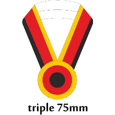 Sashe triple/Schärpe dreifach 75mm